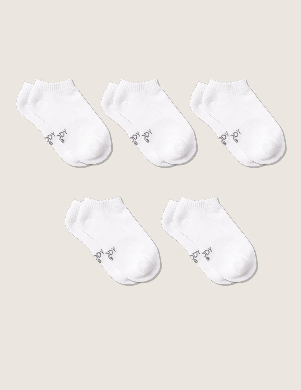5-Pack Women's Low Cut Cushioned Sneaker Socks