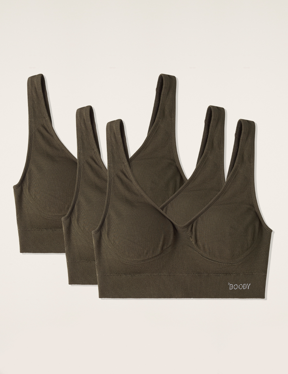 3-Pack Padded Shaper Crop Bra - Outlet