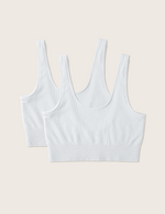 2-Pack Ribbed Seamless Bra
