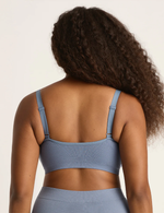 Full Bust Wireless Bra - Dusty Blue