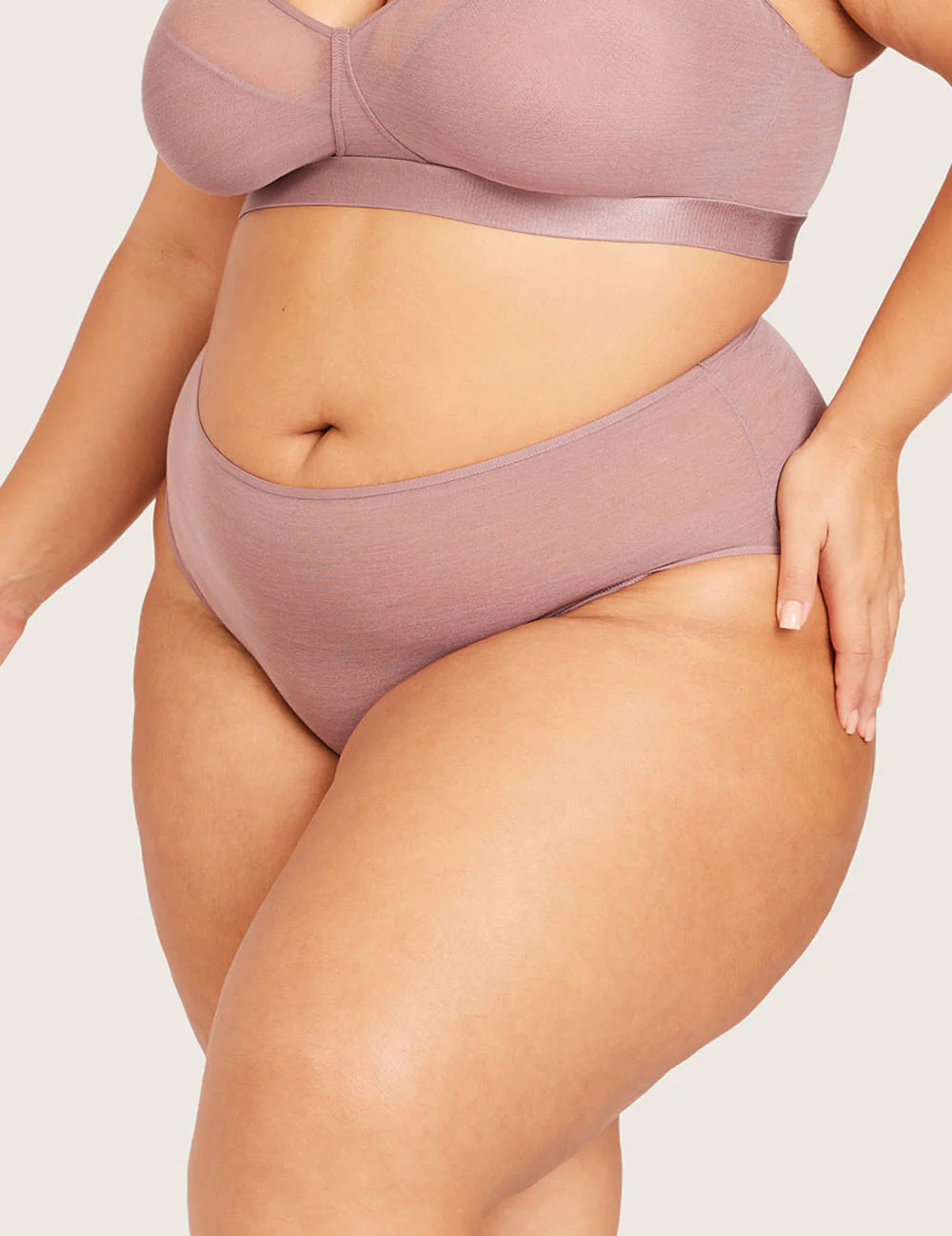 FreeMesh™ High Cut Maxi Trusse - Mauve