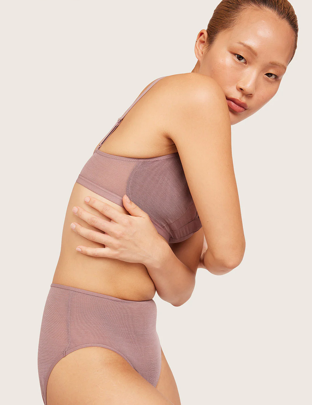 FreeMesh™ High Cut Maxi Trusse - Mauve