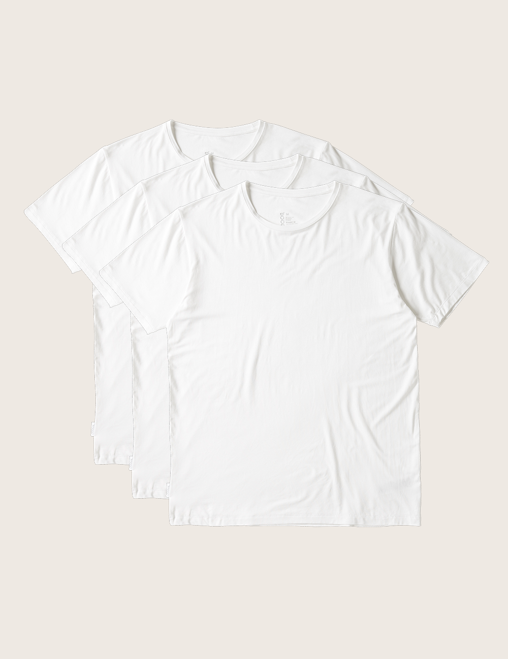 3-Pack Herre Basis T-shirt med Rund Hals