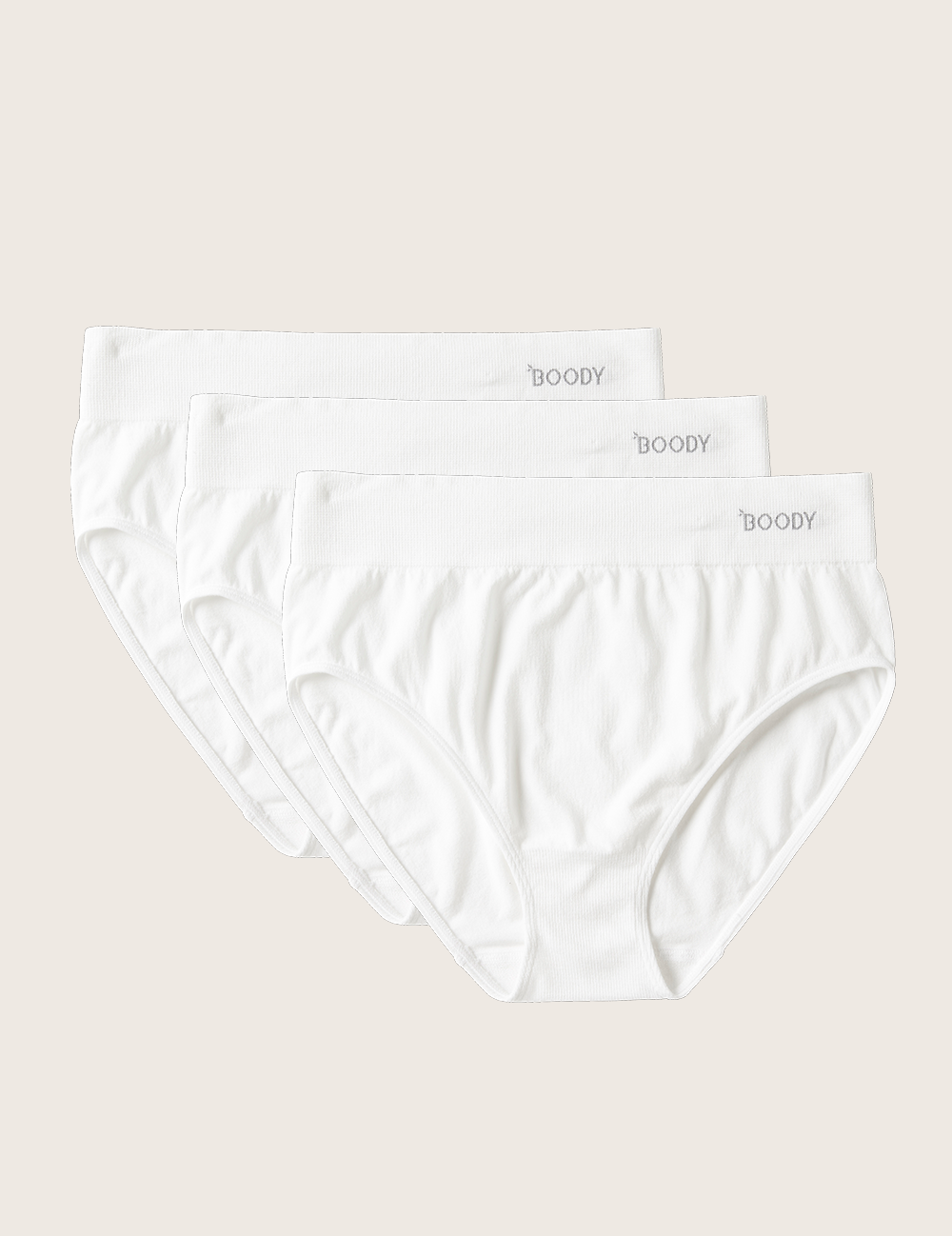 Boody's Full Brief er blød, støttende og har en flatterende pasform med høj talje. De er sømfrit og har en blød ribbet linning, der ligger fladt på din hud, gnaver ikke og efterlader et udsøgt udseende under tøjet. Der er intet mere flatterende end en perfekt pasform og det har disse trusser. Maxi trusser er måske en smule gammeldags, men vores producenter bruger en splinterny teknologi til at lave disse elastiske og sømfri herligheder. De er særligt gode under højtaljede bukser og kjoler.