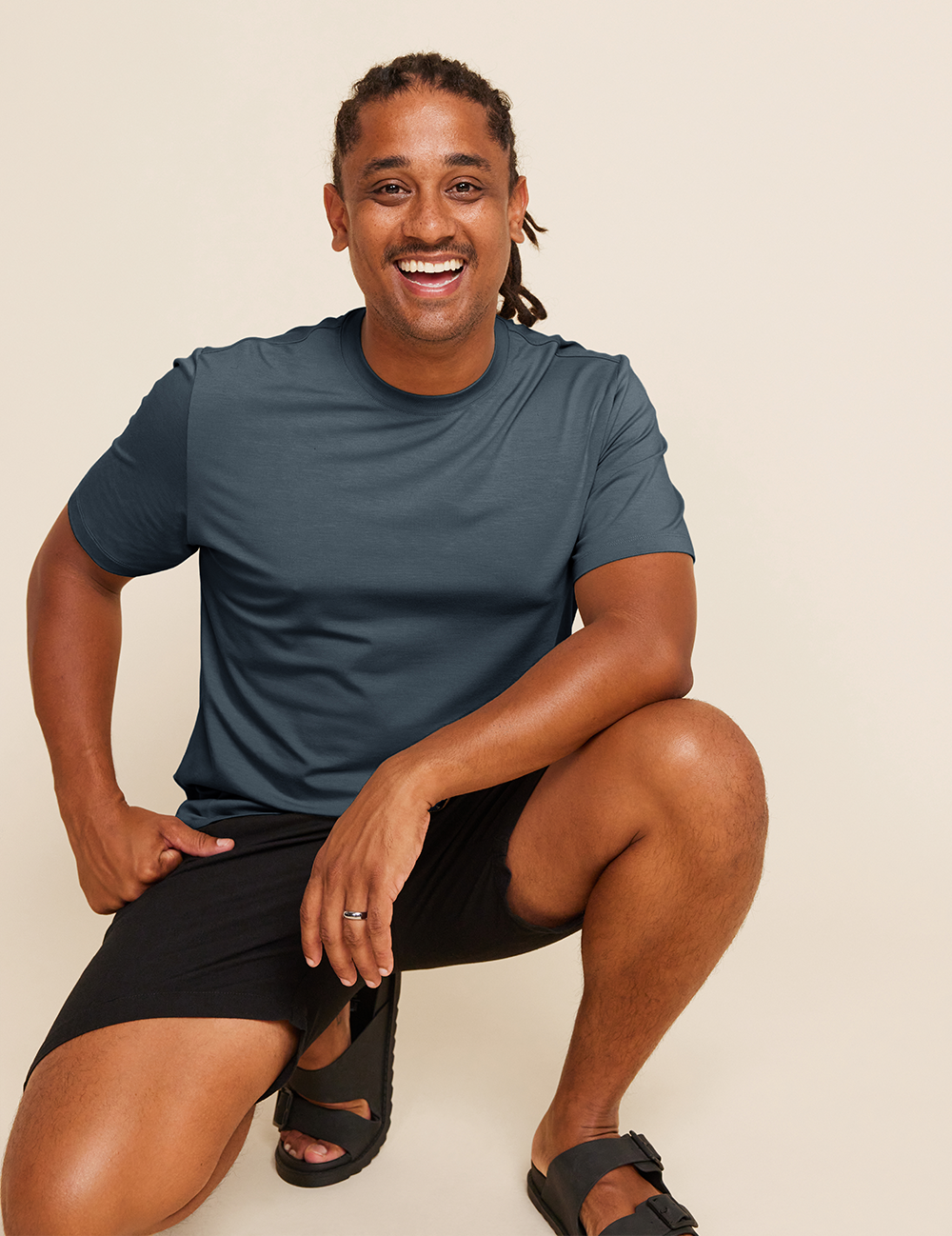 Herre Classic T-shirt med Rund Hals