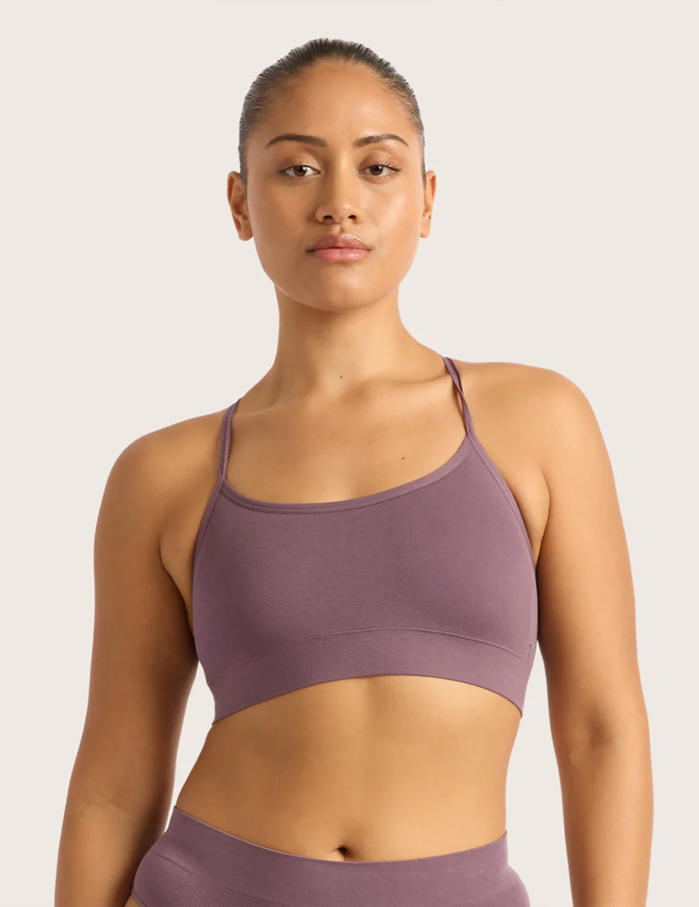 2-Pack LYOLYTE® Racerback Bralette - Wisteria