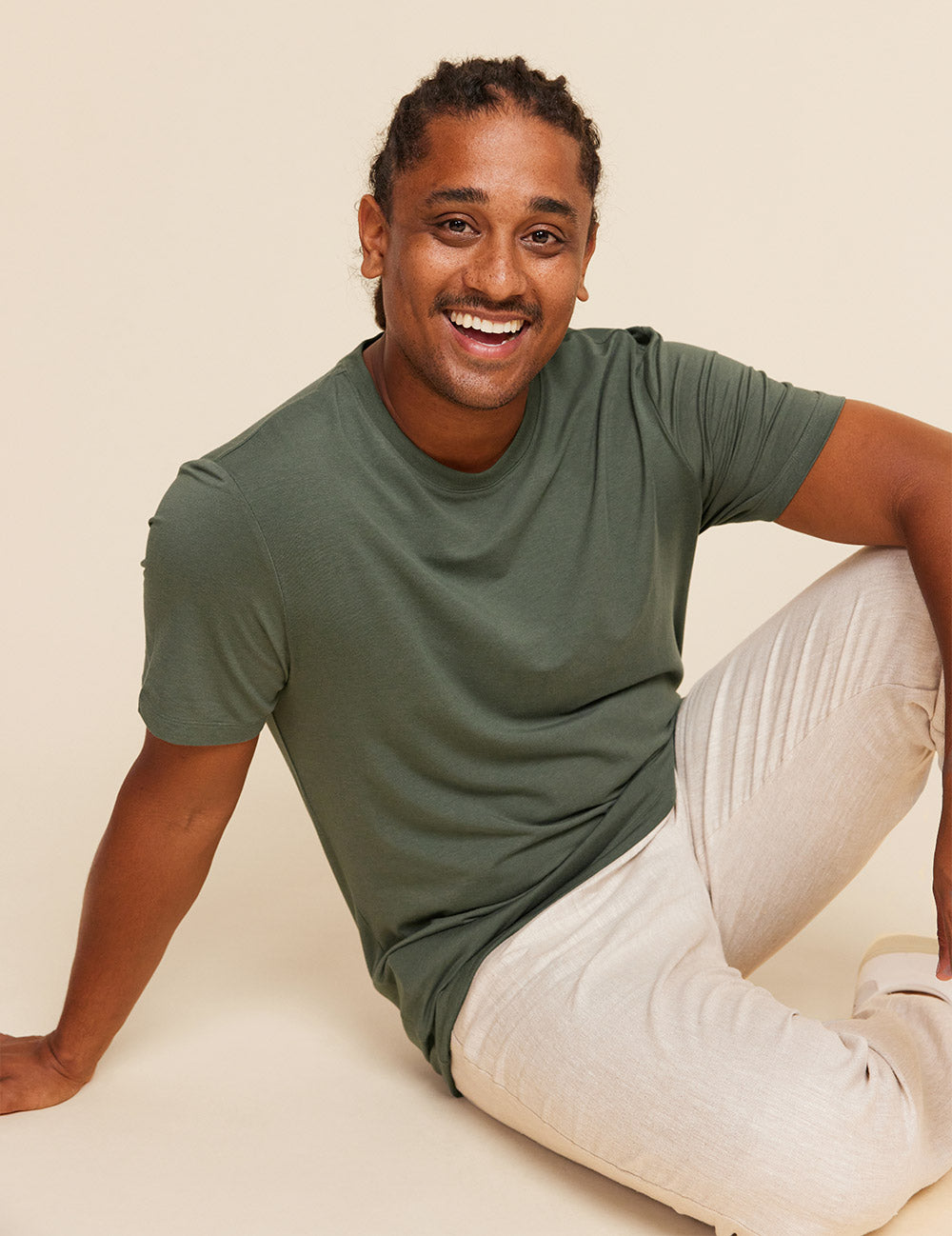 Herre Classic T-shirt med Rund Hals