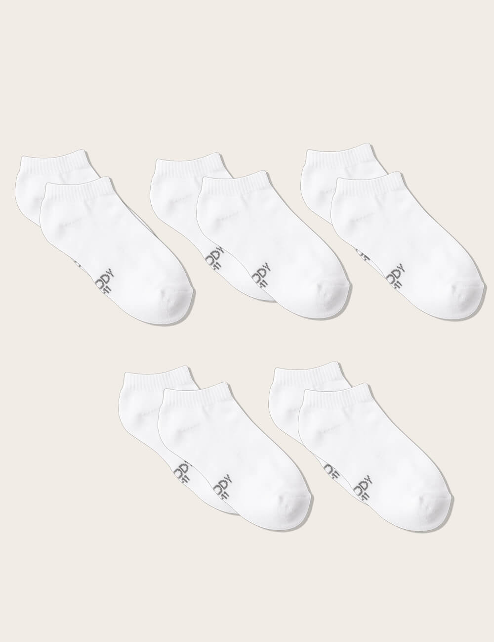 5-Pack Men's Low Cut Cushioned Sneaker Socks