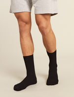 3-Pack Men's Ribbed Crew Socks