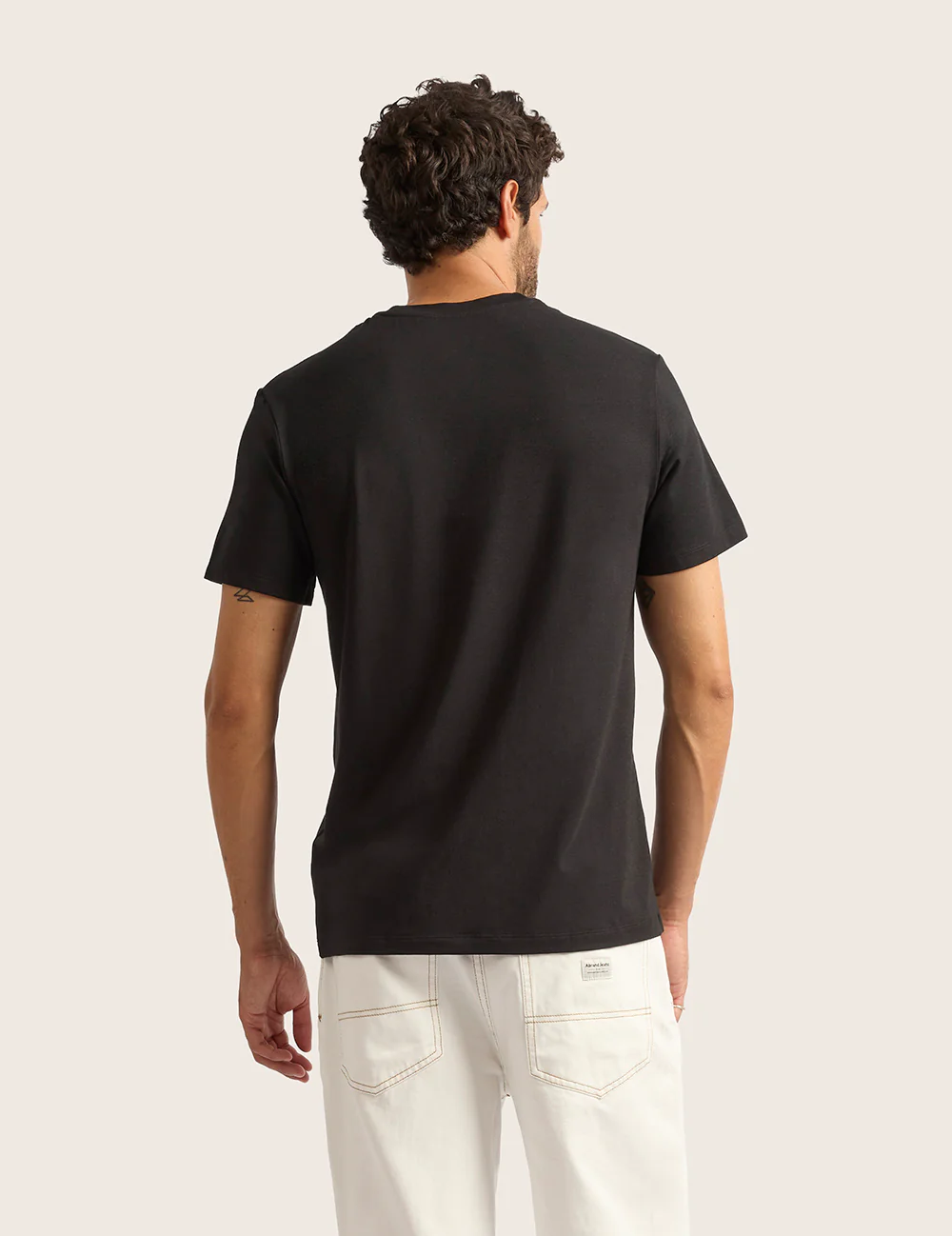 Herre Classic T-shirt med Rund Hals