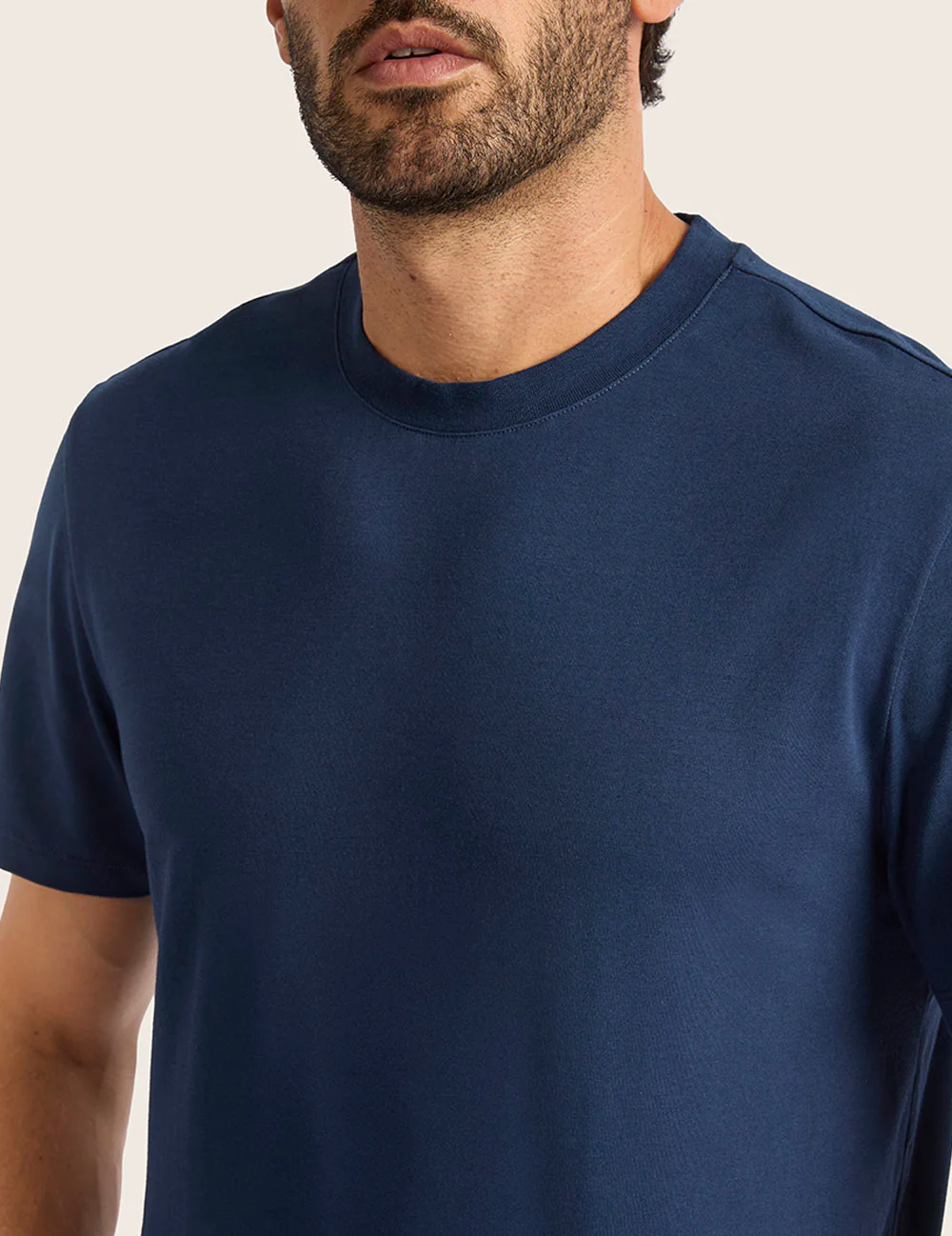 Herre Classic T-shirt med Rund Hals