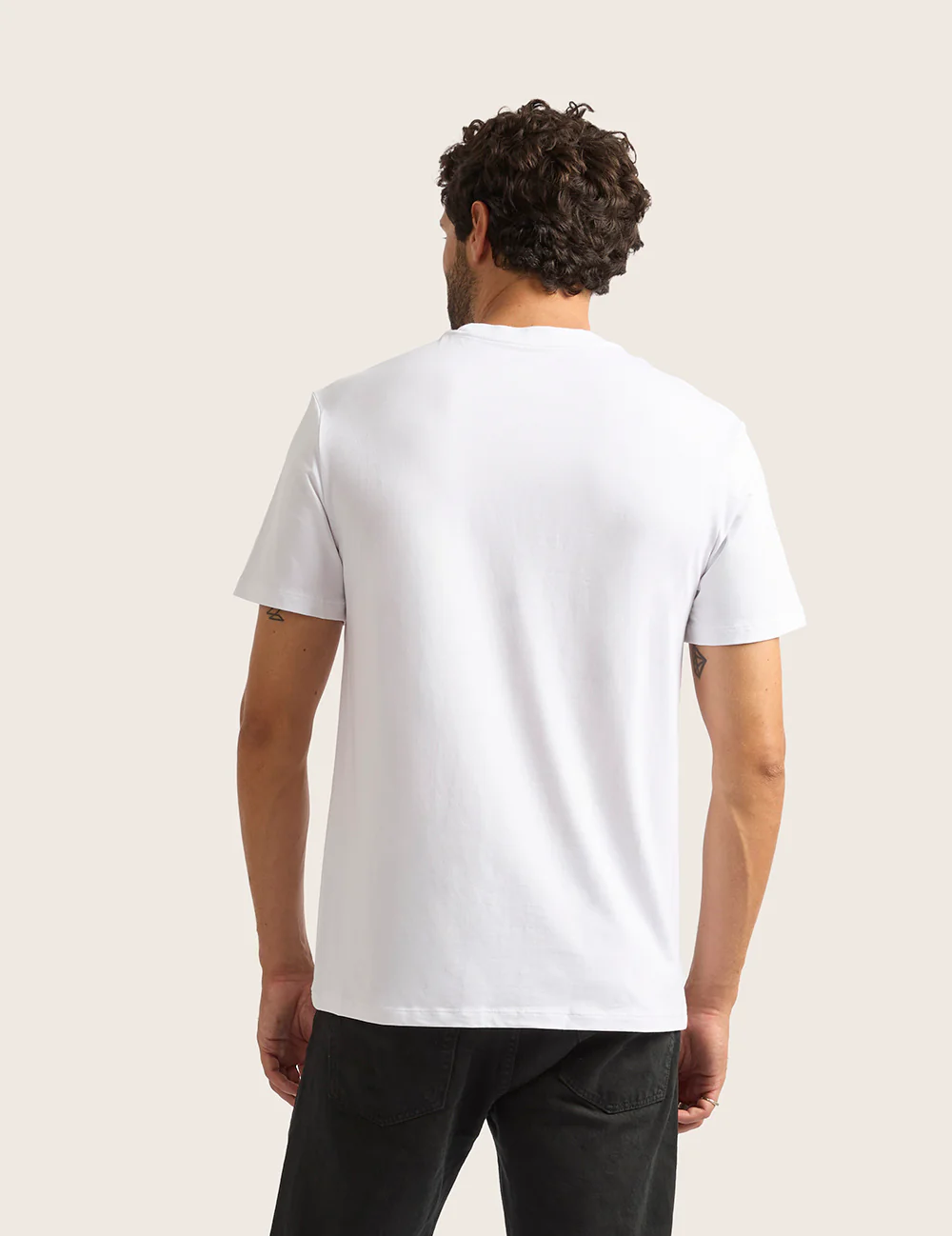 Herre Classic T-shirt med Rund Hals