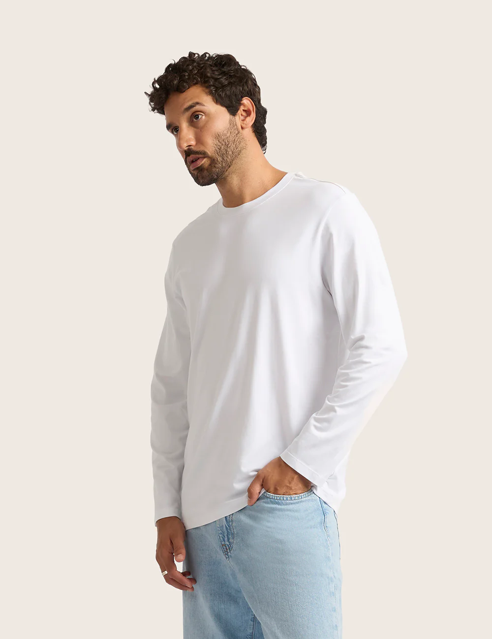 Herre Classic Langærmet T-shirt