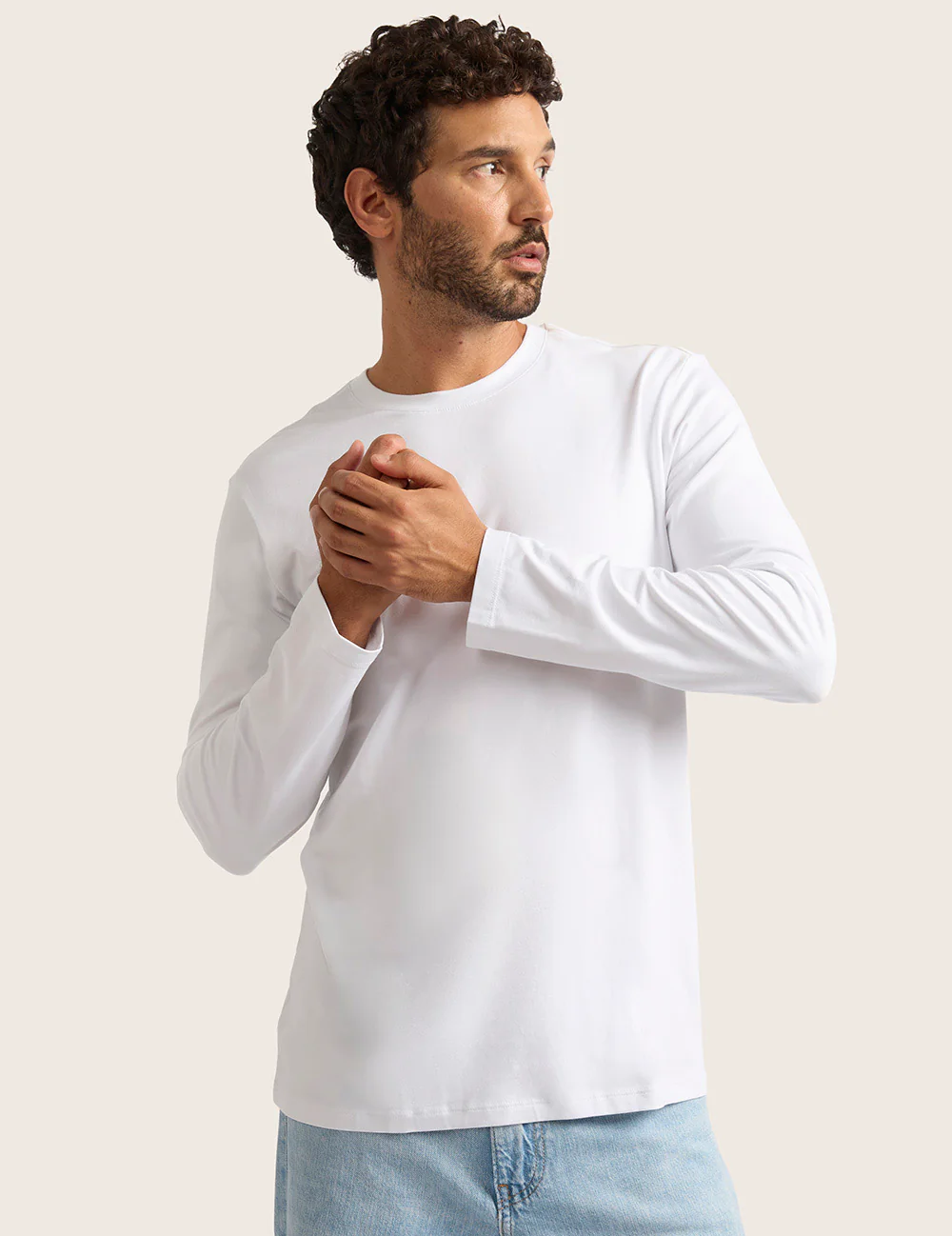 Herre Classic Langærmet T-shirt