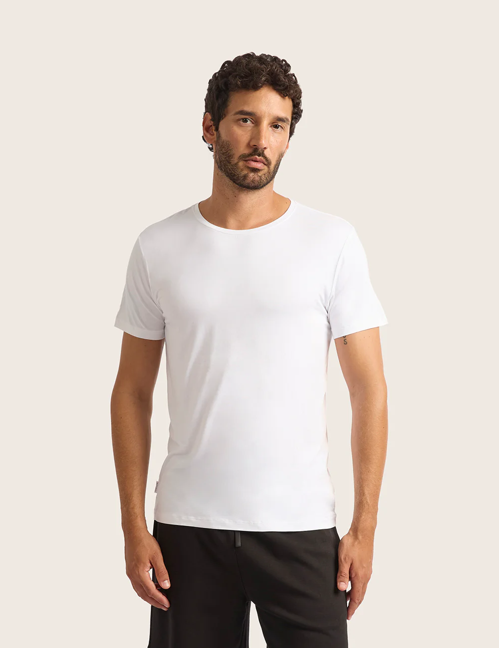 3-Pack Herre Basis T-shirt med Rund Hals