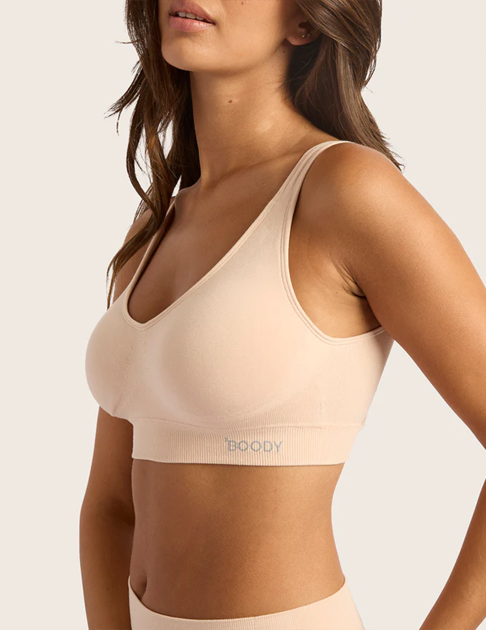 Sømløs Bambus BH med Indlæg