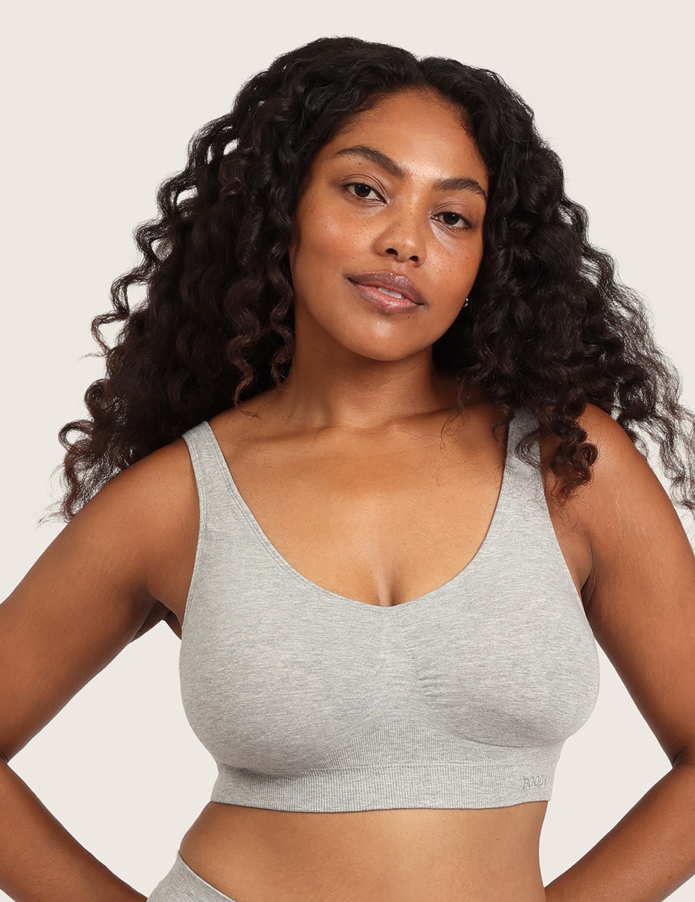 Sømløs Bambus BH med Indlæg