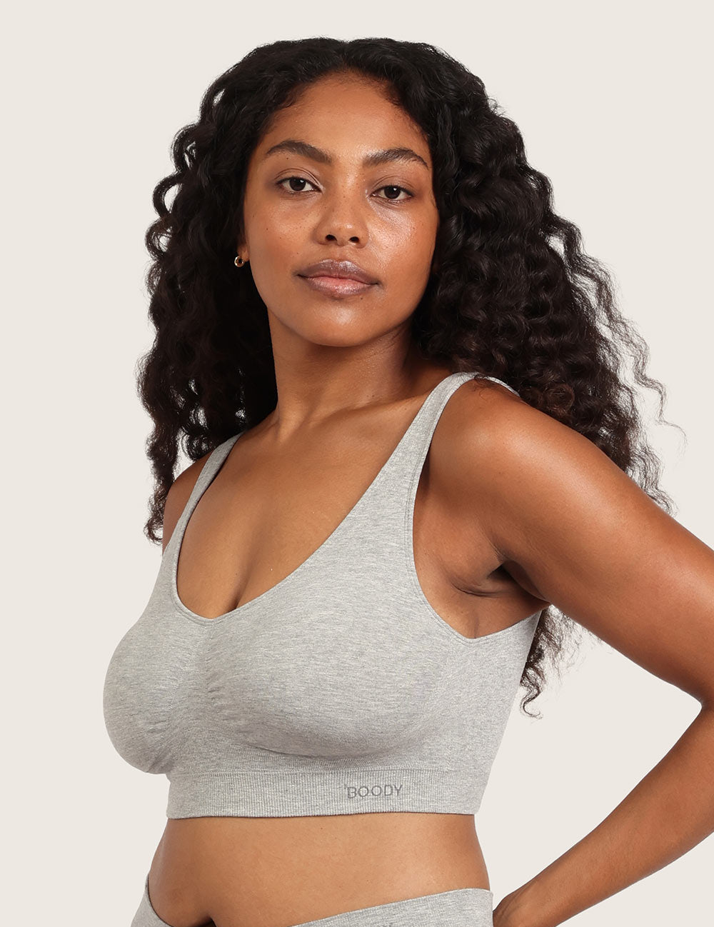 Sømløs Bambus BH med Indlæg