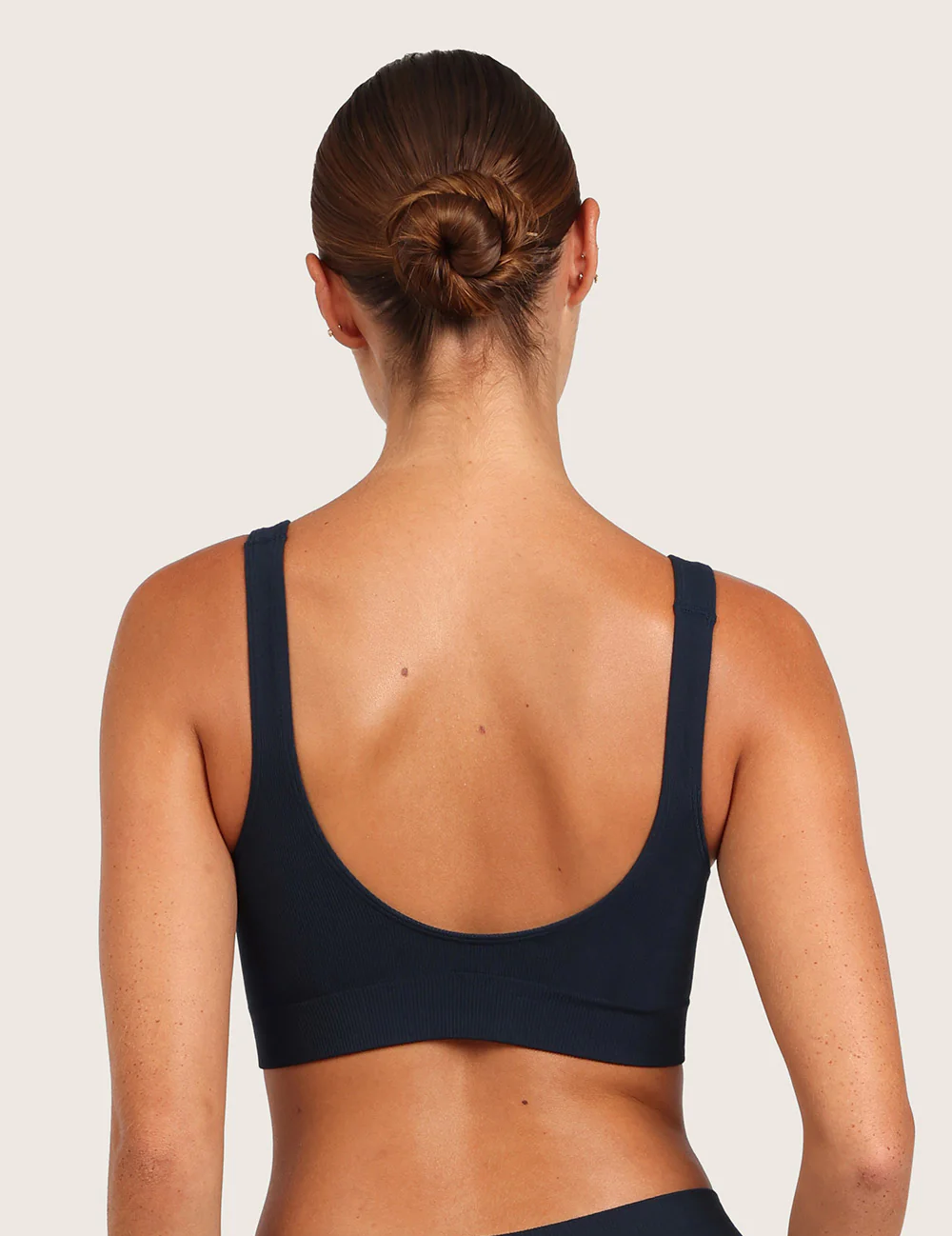 Sømløs Bambus BH med Indlæg - Midnight