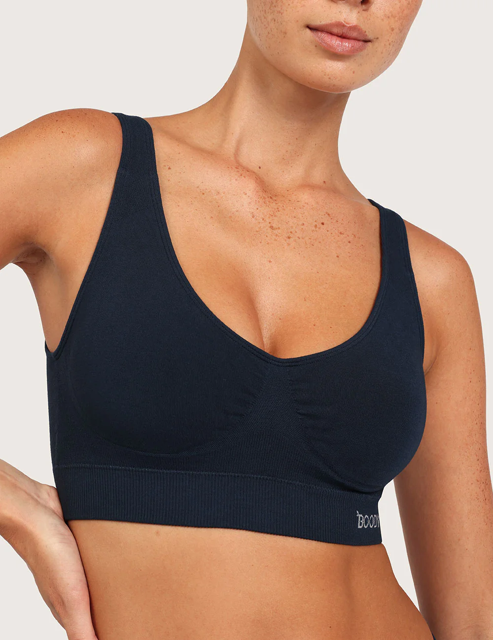 Sømløs Bambus BH med Indlæg - Midnight