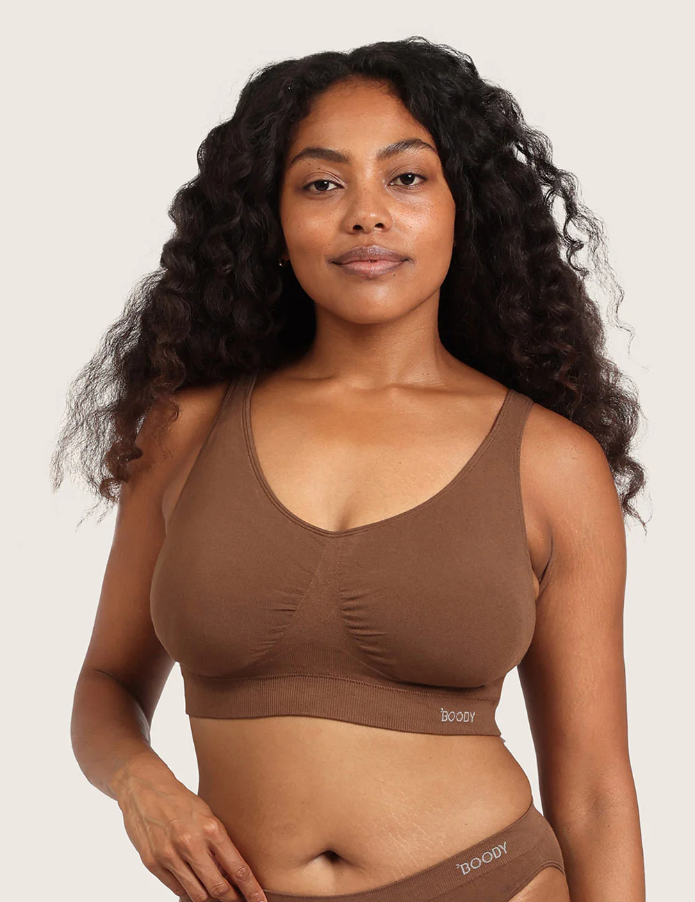 Sømløs Bambus BH med Indlæg