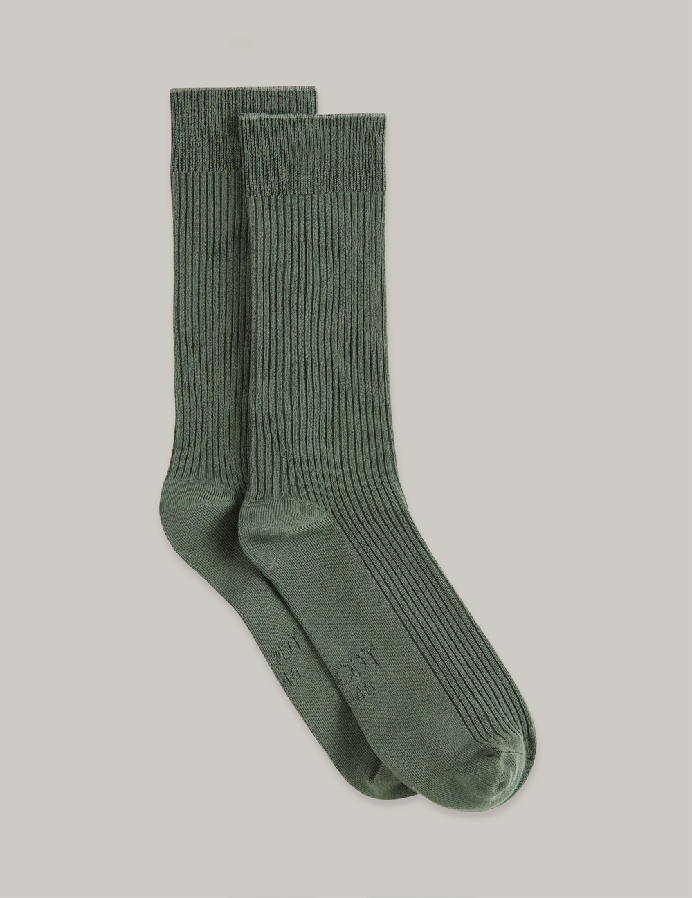 Ribbed Crew Socks