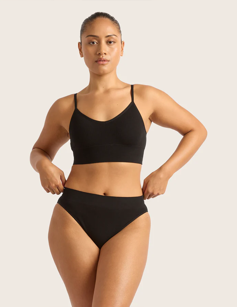 LYOLYTE® Ribbed High Leg Brief