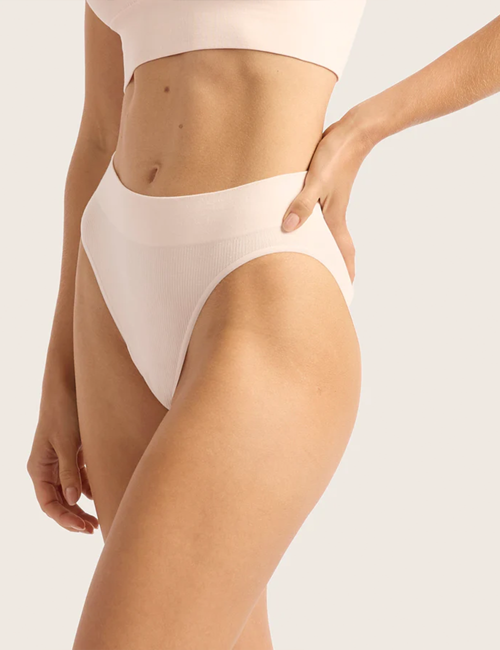 LYOLYTE® Ribbed High Leg Brief