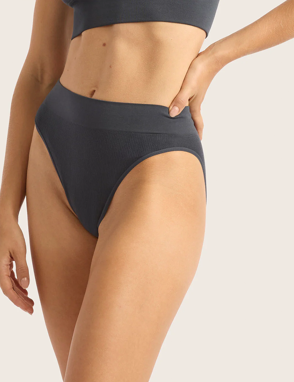 LYOLYTE® Ribbed High Leg Brief