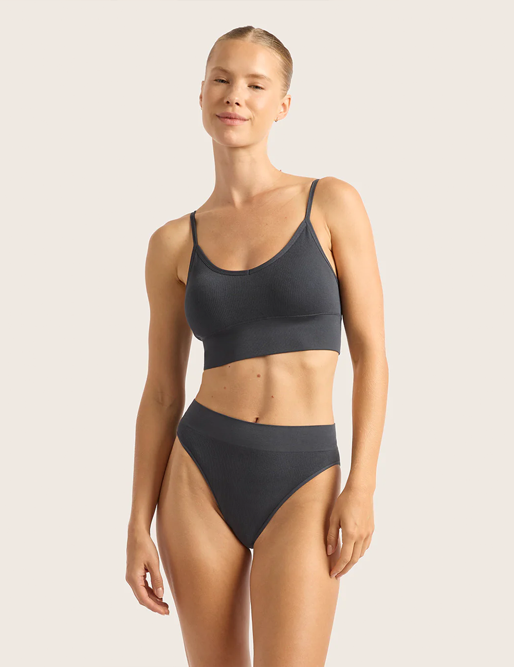 LYOLYTE® Ribbed High Leg Brief