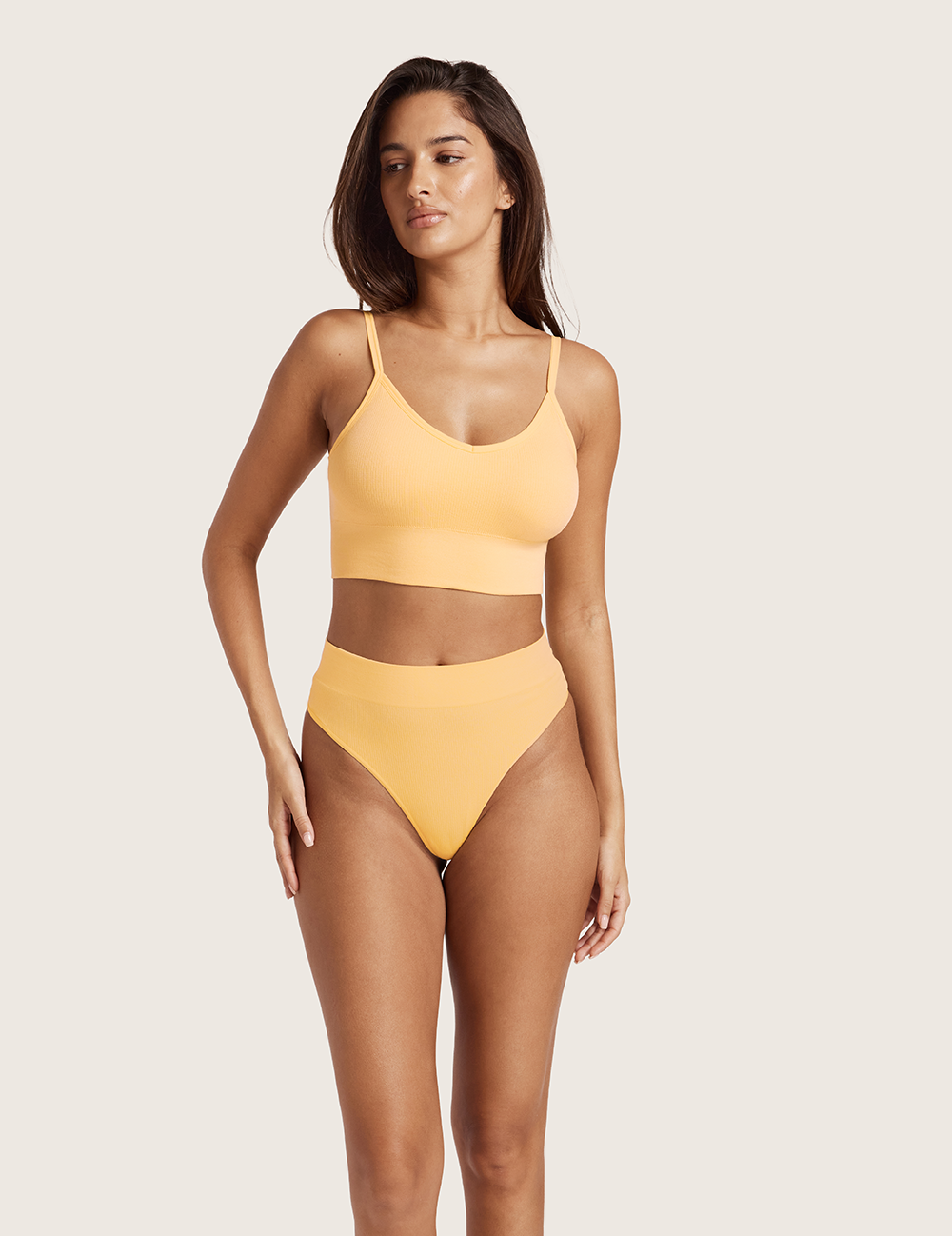 LYOLYTE® Ribbet BH med Lav Ryg - Mango