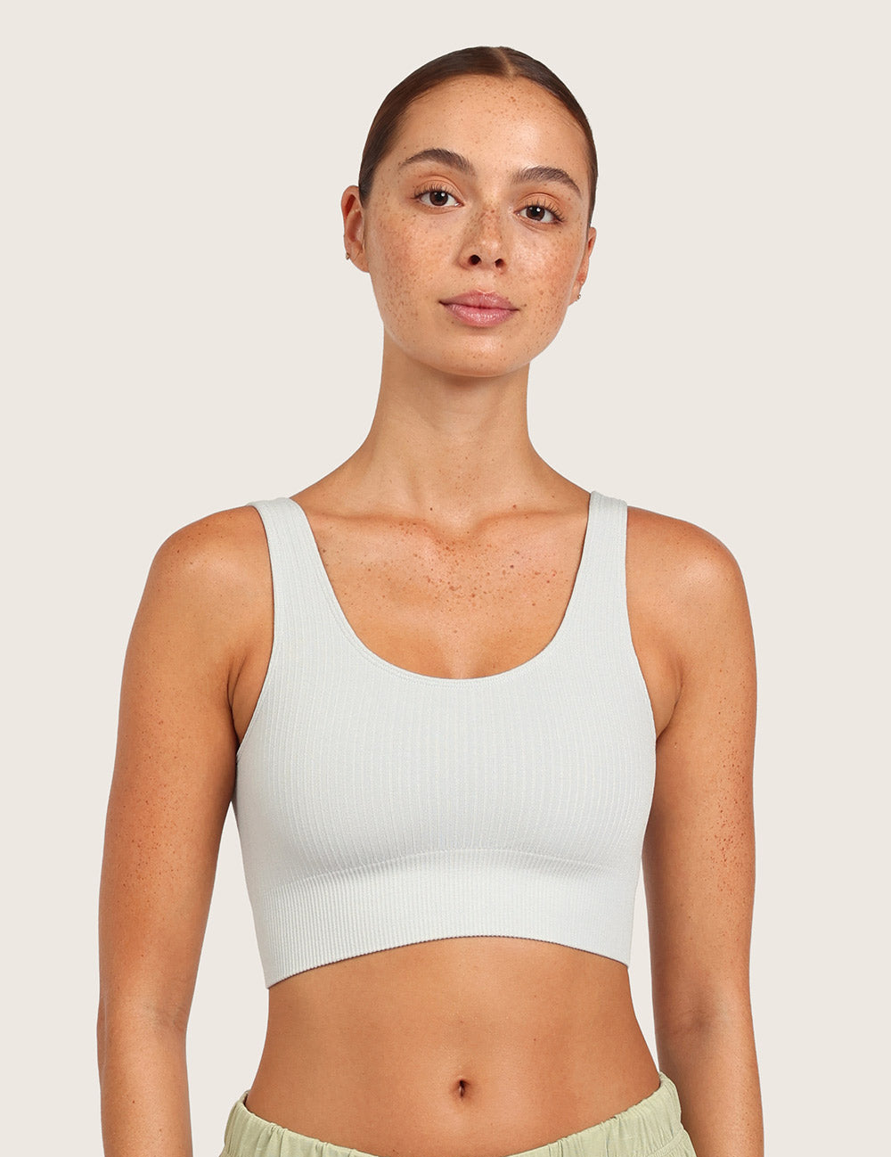 2-Pack Ribbet Sømløs Bambus BH - Outlet