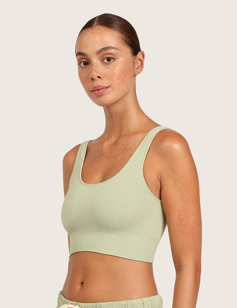 Ribbet Sømløs Bambus BH