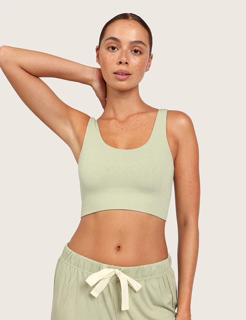 Ribbet Sømløs Bambus BH