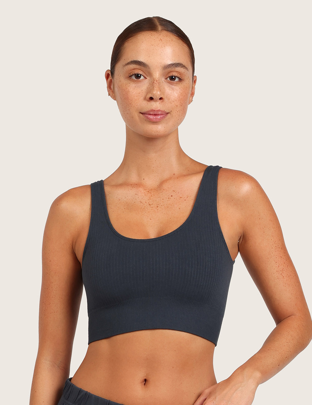 2-Pack Ribbet Sømløs Bambus BH