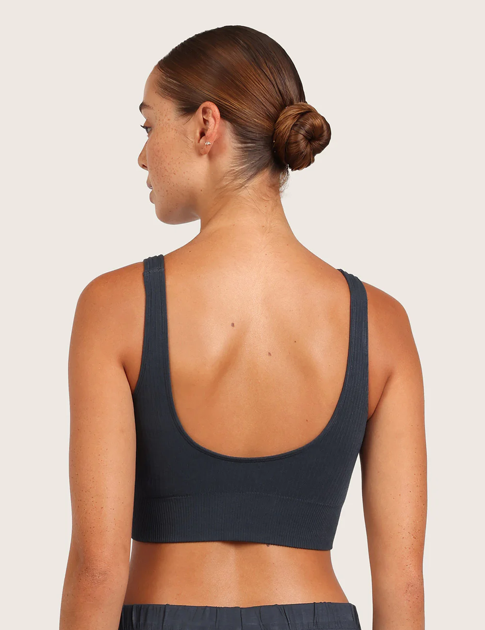 2-Pack Ribbet Sømløs Bambus BH