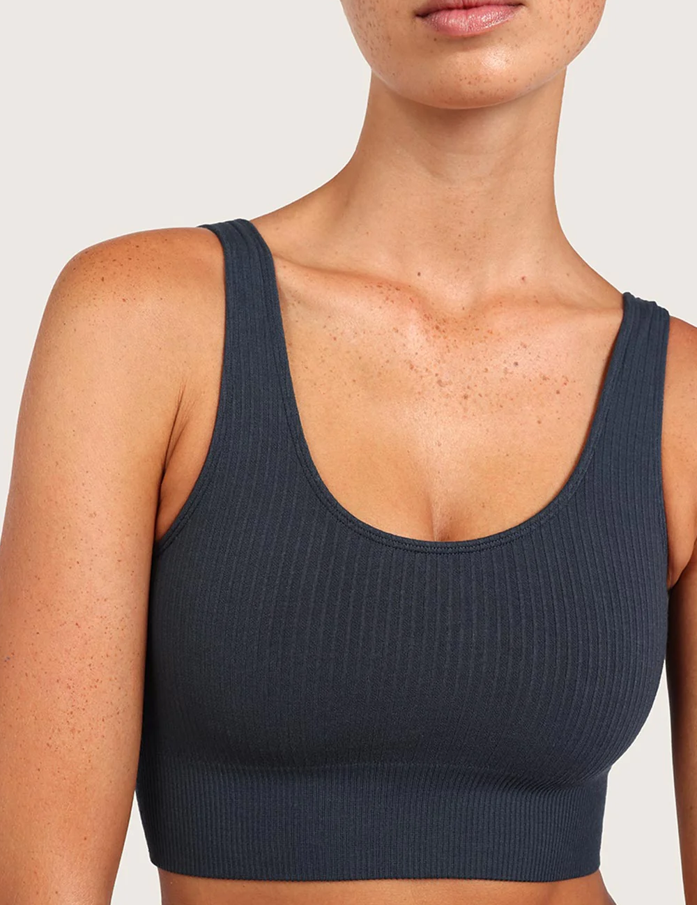 Ribbet Sømløs Bambus BH