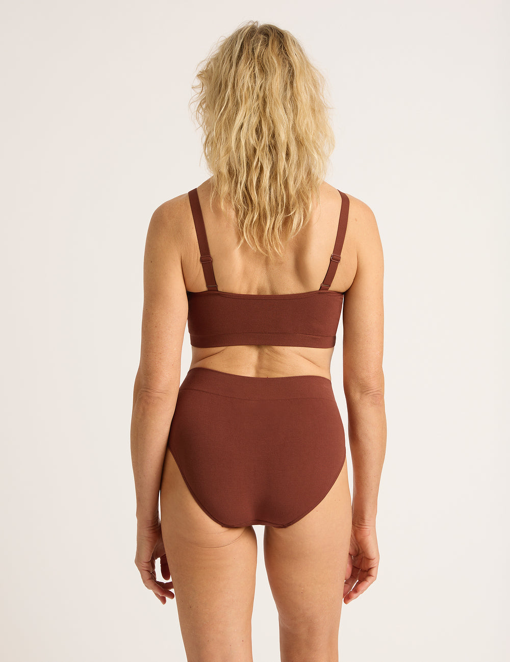 3-Pack Full Bust Wireless Bra - Rust