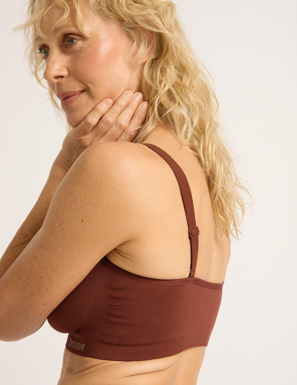 3-Pack Full Bust Wireless Bra - Rust