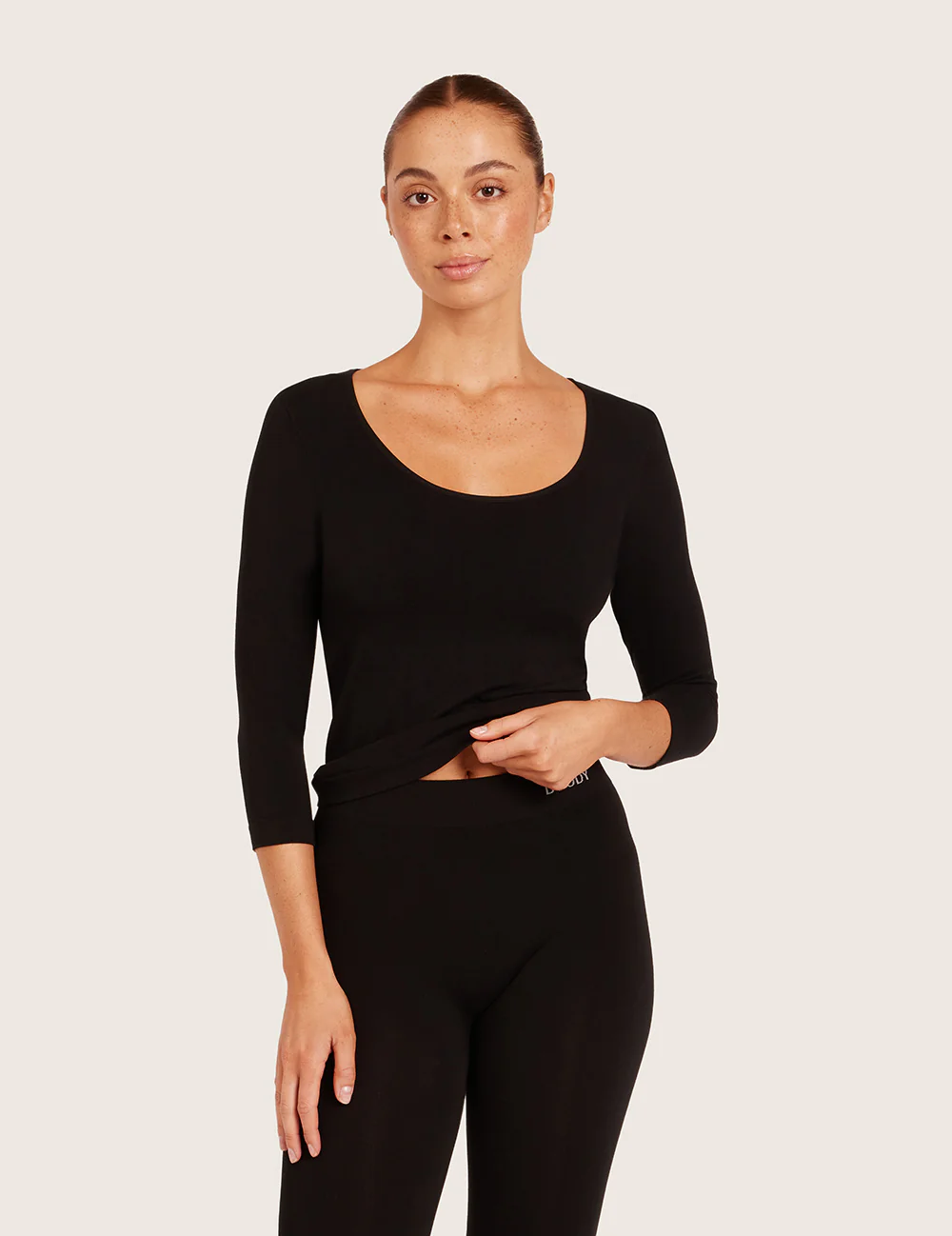 3-Pack Basis Top med 3/4 Ærmer