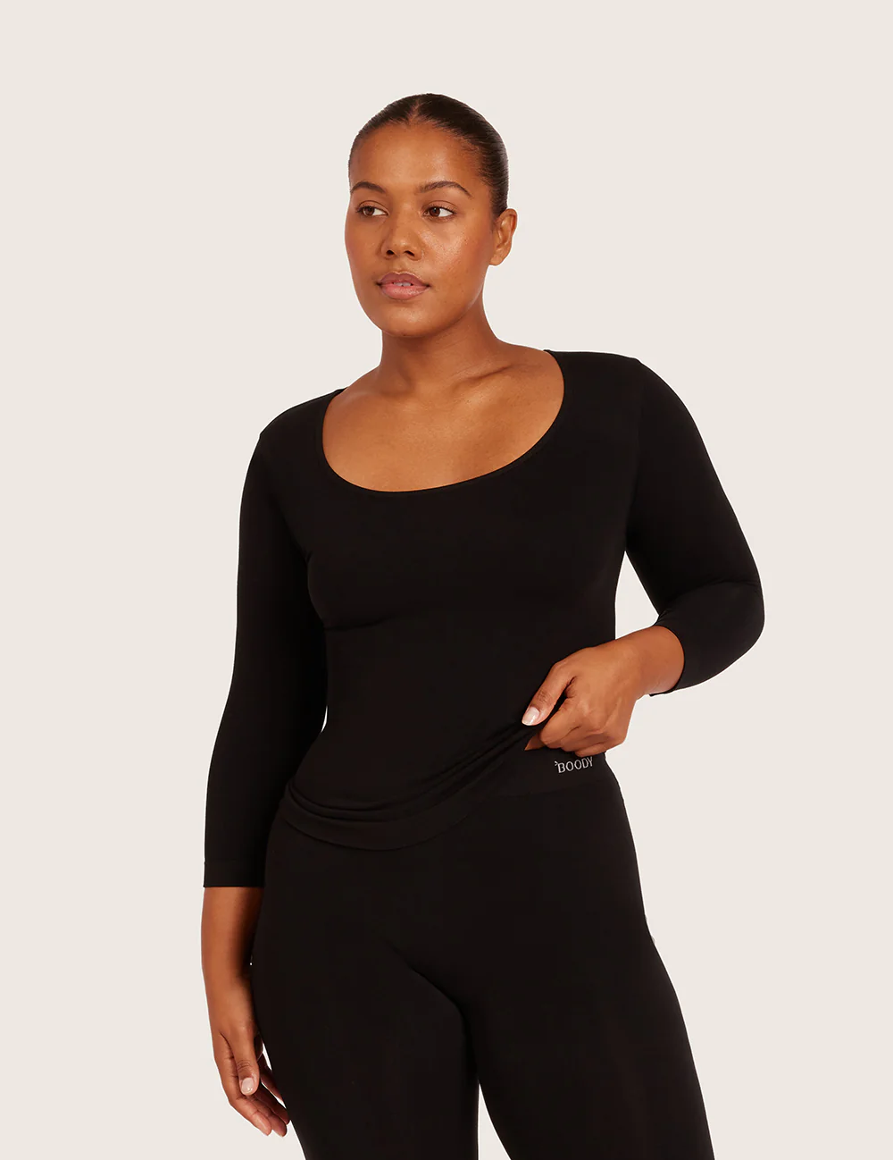 Basis Top med 3/4 Ærmer