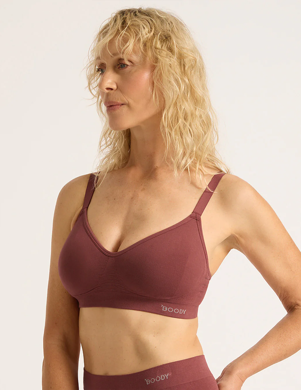 Wireless Full Bust T-Shirt Bra - Rosewood