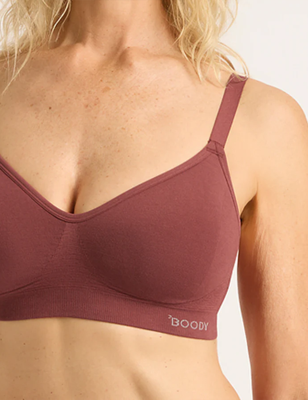 Wireless Full Bust T-Shirt Bra - Rosewood