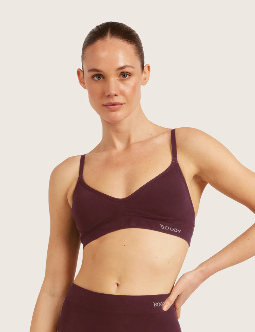 3-Pack T-Shirt Bra Wireless - Mulberry