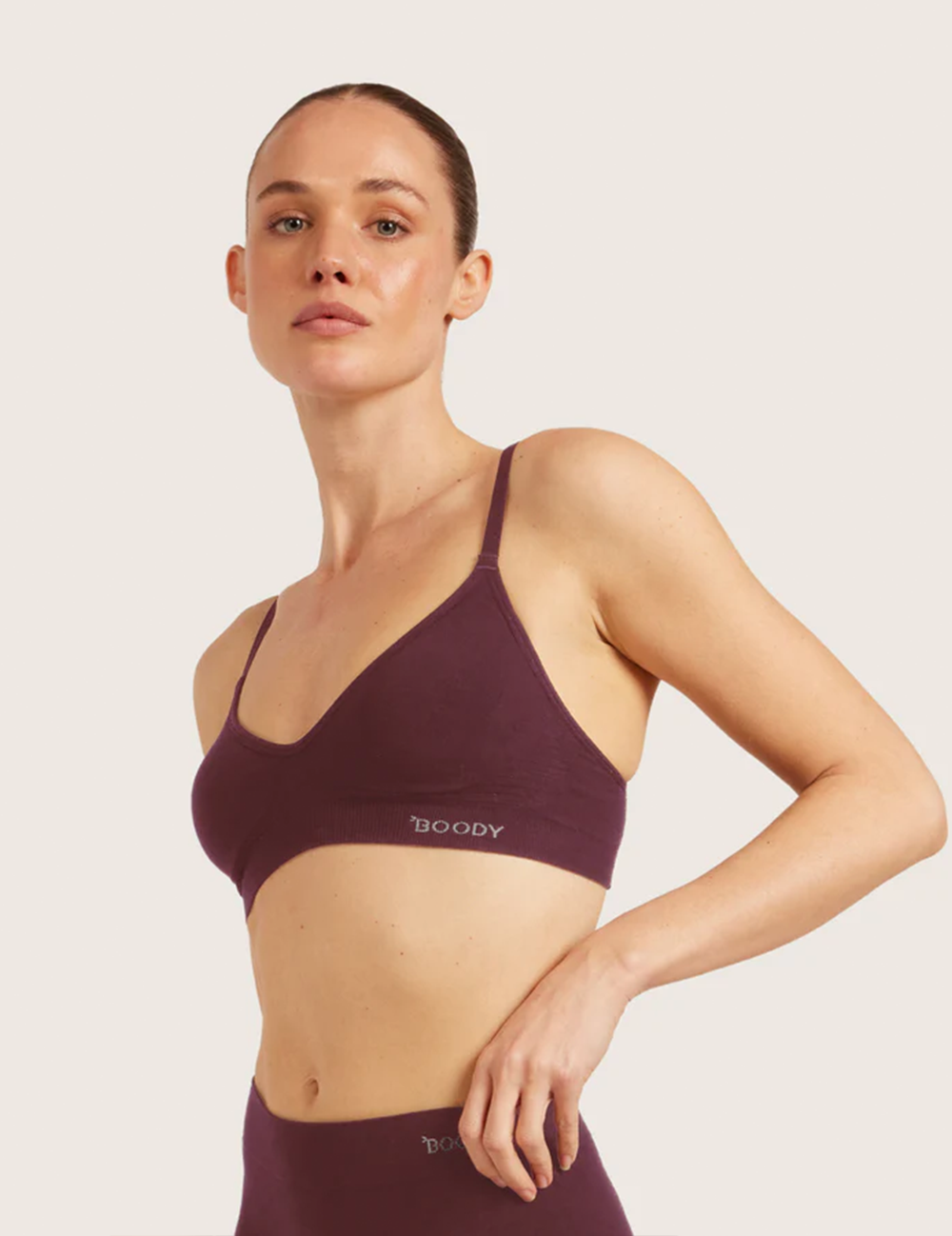 T-Shirt Bra Wireless - Mulberry