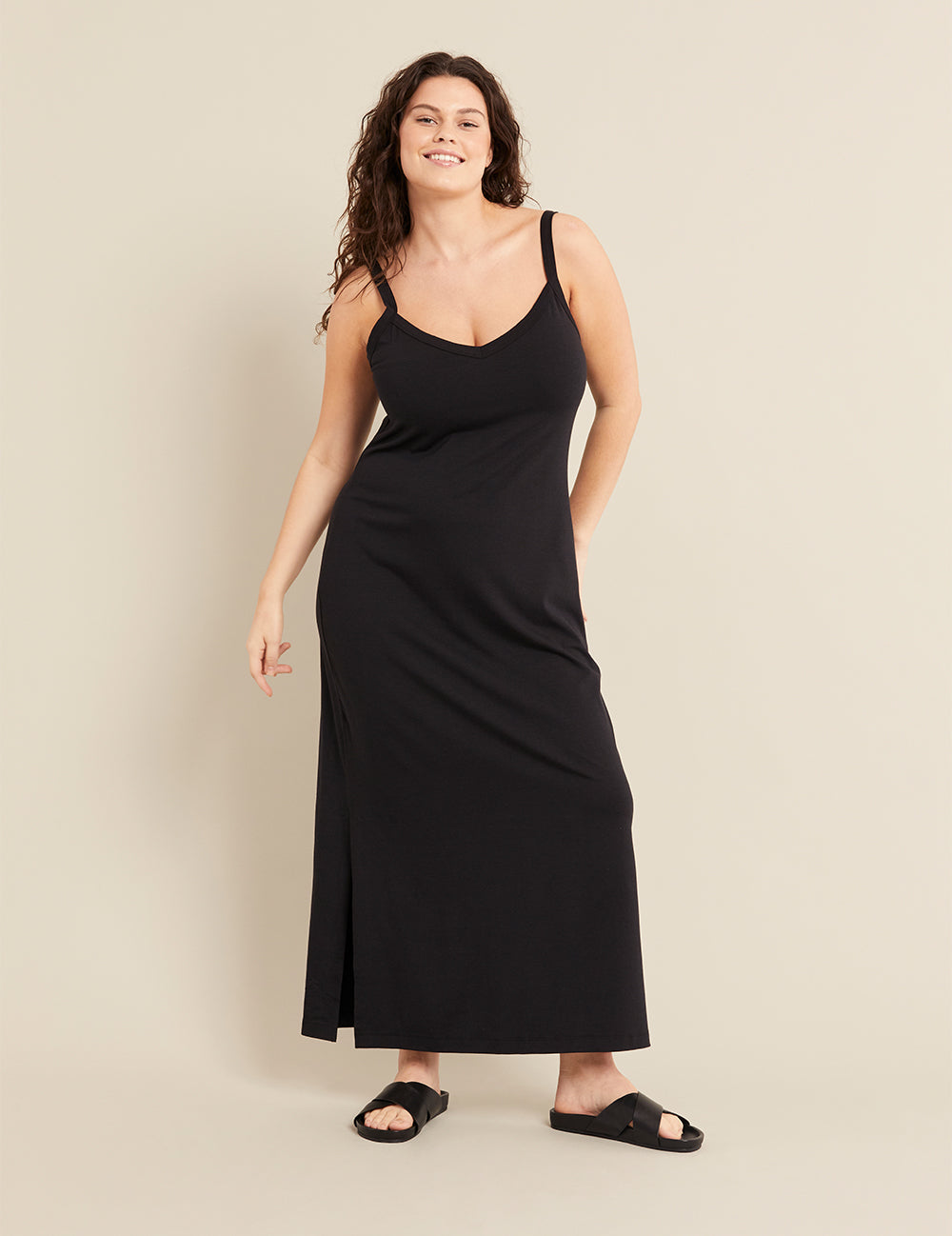 V-Neck Slip Dress
