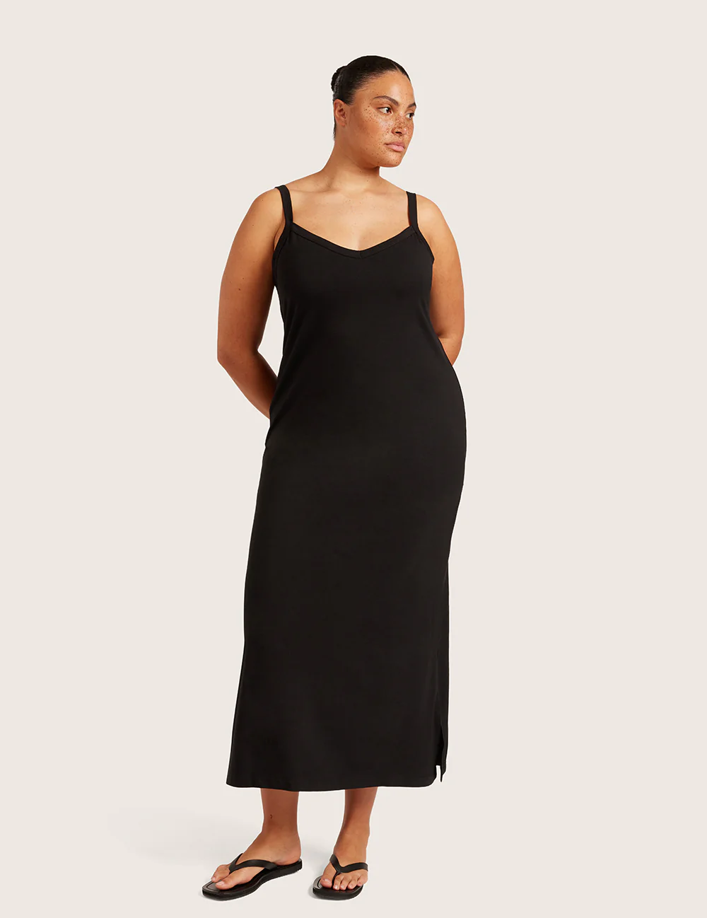Slip Kjole med V-hals