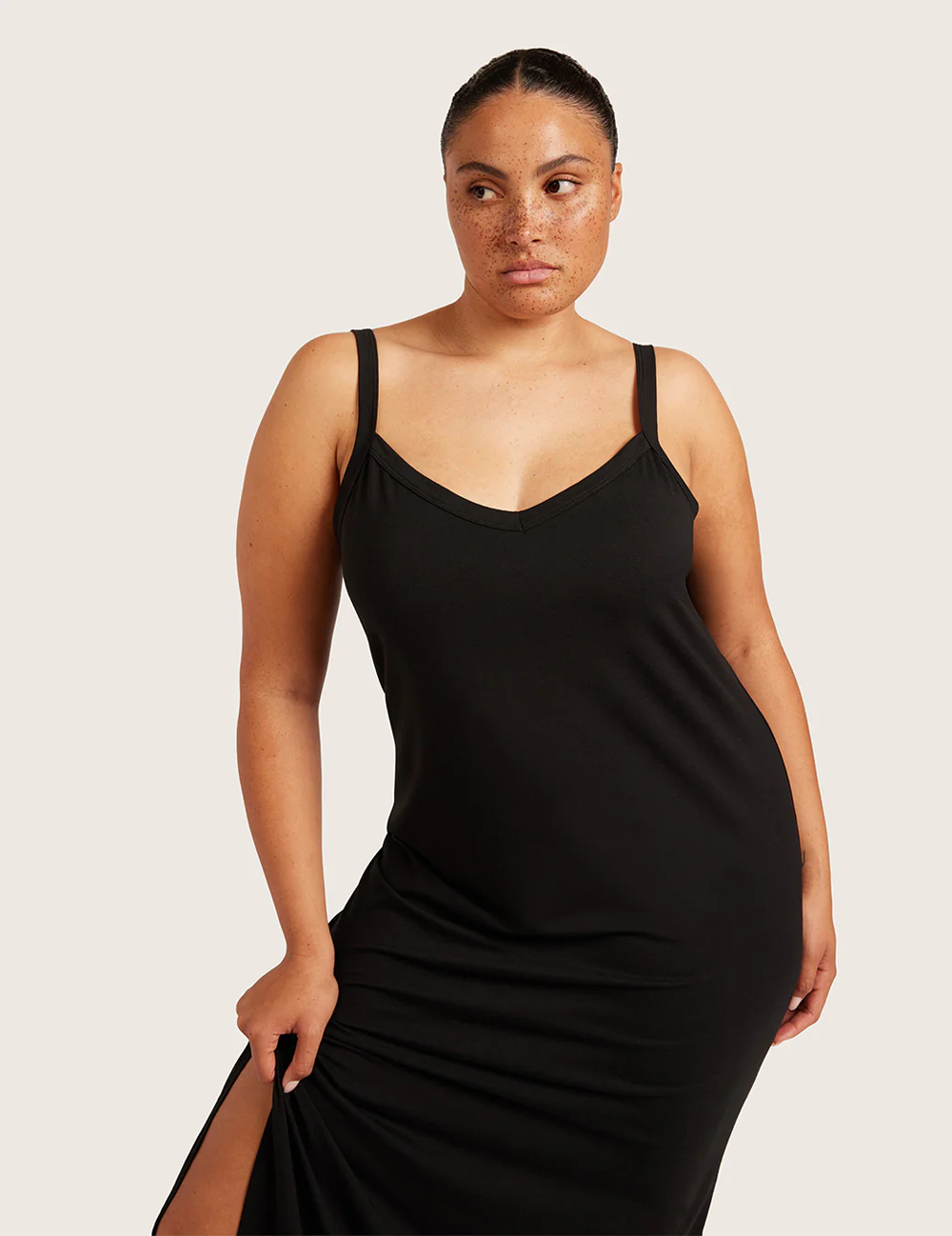 Slip Kjole med V-hals