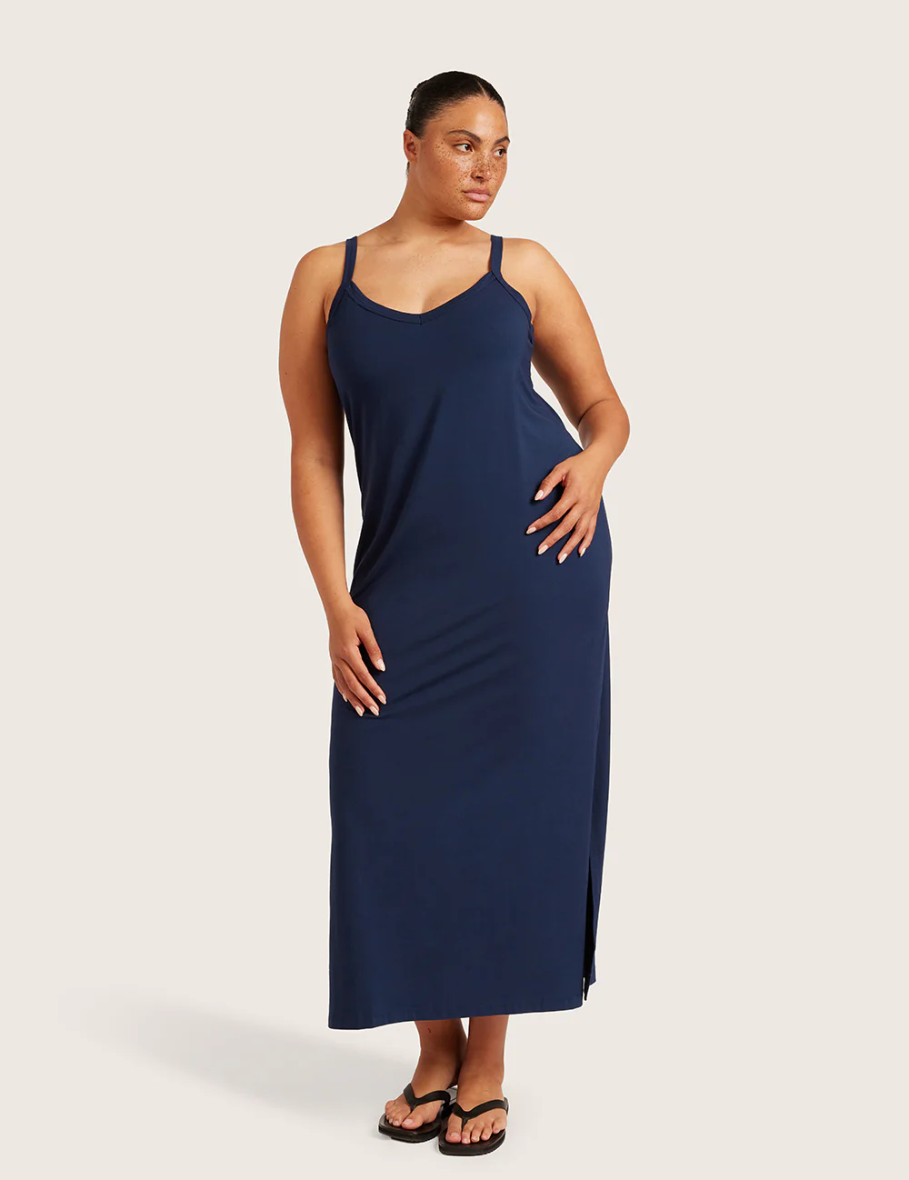 Slip Kjole med V-hals