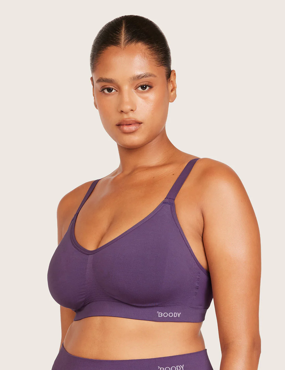 T-Shirt BH Uden Bøjle med Ekstra Støtte (DD-F) - Amethyst